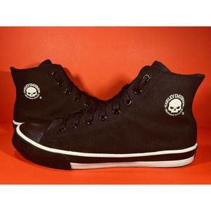 Harley Davidson Baxter Athletic Riding Shoes d93341 Black Mens Size 10.5 Chuck